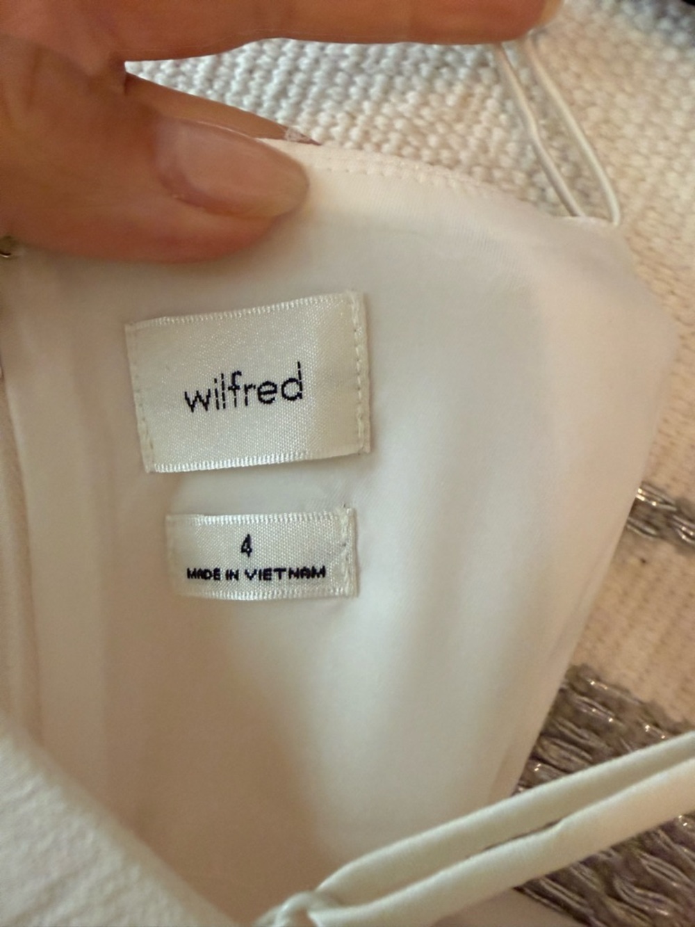 Aritzia Wilfred Cream Slip Dress with Thin Straps - Picture 4 of 6
